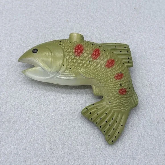 Vintage Trout Fish Blow Molds String Lights Indoor Man Cave Holiday 12" 1997 - Picture 6 of 16